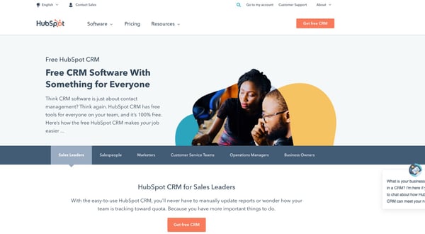 HubSpot Best Free CRM Software for Businesses 2022-01-24 at 4.19.01 PM